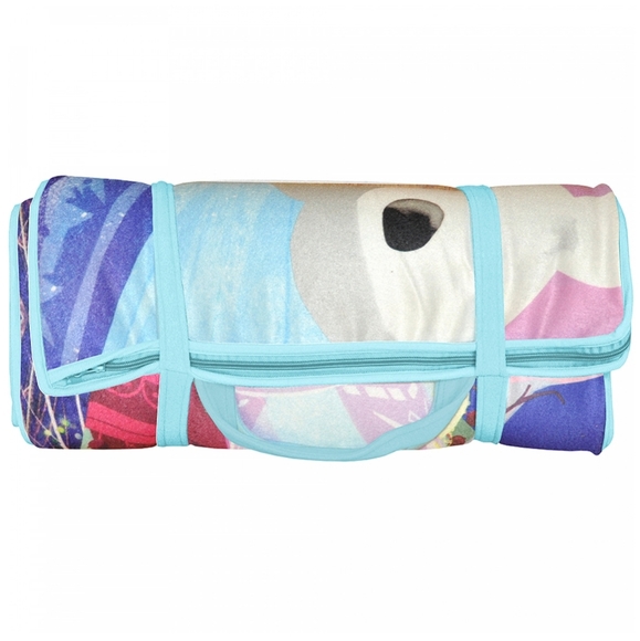 Disney Frozen Elsa & Anna Memory Foam Slumber Nap Mat - With Built In Pi… - Picture 3 of 5